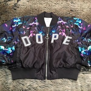 DOPE WOMENS BOMBER JACKET SIZE M